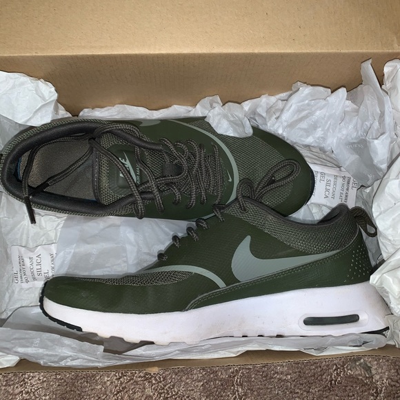 Nike Women's Air Max Thea Shoes - Olive Green - Picture 2 of 2